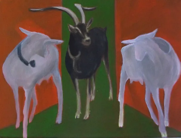 Geissen / Sagenwesen, Werk 10 von 33, 30 × 40 cm — Pia Schläppi